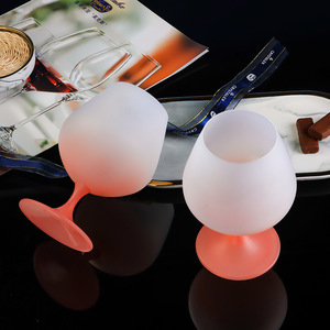 Matte Brandy Glass 400ml Peach Color Wedding Gift For Women - Product Image 1