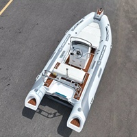16ft Rib480 coque en fibre de verre semi-rigide Orca Hypalon/PVC Zodiac bateau de pêche gonflable RIB