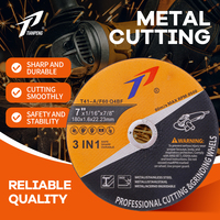 Disque de coupe TIANPENG de haute qualité 7 pouces 180*1.6*22.23 mm, disque à tronçonner, coupe rapide, métal inox