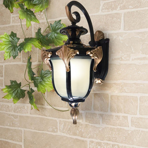 Lámpara de pared para exteriores de Jardín clásico, accesorio E27 para casa, linterna con energía Solar Exterior, candelabro impermeable para cuerpo de PC, potencia de 6W - Product Image 5