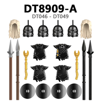 DT8909-A Série de films fantastiques - Daenerys Targaryen, Grey Worm, Armure Unsullied - Accessoires mini-blocs de construction pour enfants