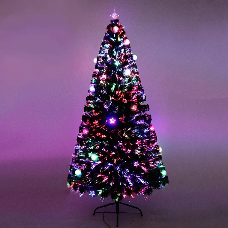 Led Kerstboom Kleurrijke Pvc Boom Nieuwe Ontwerp Fancy Home Decoratie Kunstmatige Items Fibre Optic Boom Kerst