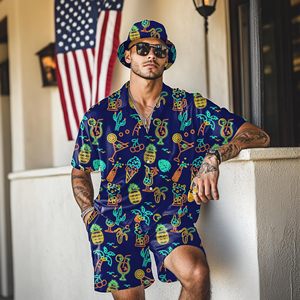 Conjunto <span class=keywords><strong>de</strong></span> camisas <span class=keywords><strong>de</strong></span> verano personalizadas <span class=keywords><strong>para</strong></span> hombre con sombrero <span class=keywords><strong>de</strong></span> cubo, camisa hawaiana, conjunto <span class=keywords><strong>de</strong></span> trajes <span class=keywords><strong>de</strong></span> playa, conjuntos Jouvert, fabricante <span class=keywords><strong>de</strong></span> <span class=keywords><strong>disfraces</strong></span> <span class=keywords><strong>de</strong></span> Carnaval - Product Image 4