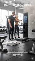 Scanner corporel intelligent 3D 360° °   Analyseur de posture corporelle complet, 128 paramètres, machine de test des données corporelles pour salle de sport