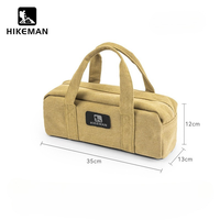 Sac de rangement pour piquets de tente de camping en plein air personnalisé OEM, toile PVC hydrofuge double couche 35x13x12cm, accessoires de randonnée