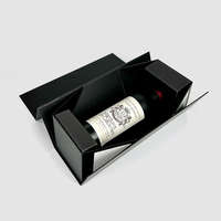 Best verkochte aanpasbare UV-print matte laminatie embossing flesverpakkingen op maat gemaakte premium wijngeschenkdoos voor fabrieken