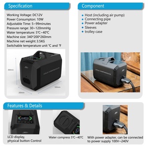 Dispositivo Portátil 3 en 1 de Crioterapia, Termoterapia y Terapia de Presión Graduada para Lesiones Agudas en Atletas - Product Image 4