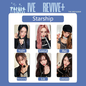 6 Tarjetas LOMO del Segundo Álbum Regular de IVE 2026, Versión REVIVE+, con <span class=keywords><strong>Wonyoung</strong></span>, Liz, Yujin, Gaeul, Rei y Leeseo, para Colección de Fans - Product Image 3