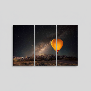 Tableau imprimé sur toile : Ballons à air chaud de Cappadocia, décoration intérieure, lot de 3 toiles - Product Image 2