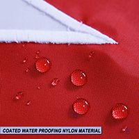 Promotion drapeau de Singapour robuste 3x5 pieds-plus longue durée Oxford Nylon 210D brodé lune et étoiles drapeaux singapouriens bannière