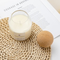 Boîte cadeau personnalisée bougie bougies biodégradables avec boîte boîte bougie de cire de soja biologique personnaliser en gros fleur