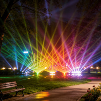 Proyector RGB de 20W a Todo Color, Luz Láser para Discoteca, DJ, FB4, para Eventos Nocturnos, Escenarios, Copa Mundial