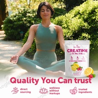 OEM ODM AegleWell Poudre de créatine à usage double pour hommes et femmes, combinée avec du collagène et des électrolytes, pour stimuler la force, l'endurance et l'élasticité de la peau