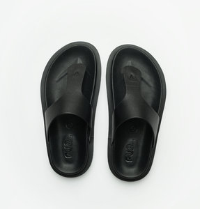 PUP Sandal Genuine Cow Leather Tubular Toe <b>Post</b> Anti Slip Lightweight Thick Sole Cushioning Flip Flops Size 36-45 White - Product Image 5