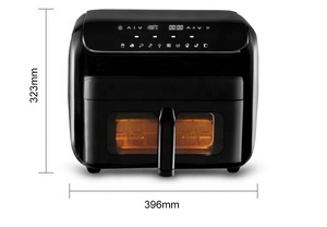 Freidora de Aire Digital de Doble Cesta 4L+4L, la Más Vendida, Sin Aceite, Ahorro de Energía, Diseño Cuadrado Moderno, Eléctrica, para Hoteles - Product Image 6