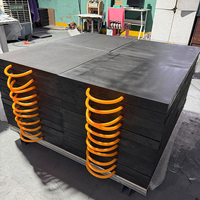 Plaques de support d'engin de levage en composite HDPE UHMWPE recyclé, haute résistance, noires, sur mesure, longues