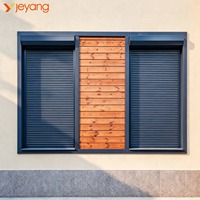 Stores extérieurs motorisés intelligents en aluminium sur mesure Jieyang, protection solaire, sécurité des fenêtres, volet roulant électrique isolé, moderne