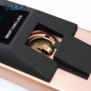 ระบบล็อคประตูโรงแรมอัจฉริยะแบบอิเล็กทรอนิกส์ ทำจากสแตนเลส พร้อมระบบปลดล็อคด้วยการ์ด/กุญแจแบบกลไก สำหรับประตูไม้<span class=keywords><strong>หนา</strong></span> >35 มม. - Product Image 3