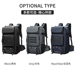 Outwalk Men's <b>Backpack</b> <b>Large</b> Capacity Outdoor Hiking Travel Bag With Laptop Compartment Multi-functional Business Trip <b>Backpack</b> - Product Image 5