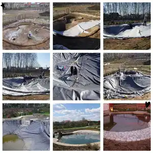 Epdm Pond Liner Price 1mm 1.2 1.5mm Geomembrana 45 Mil EPDM Koi Fish Water Resistant Waterproof Rubber Pool Pond Liner
