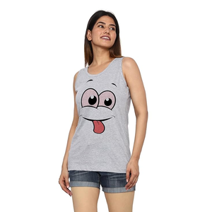 Débardeur imprimé graphique de conception personnalisée 100% coton de qualité supérieure pour les femmes Débardeur GYM personnalisé au meilleur prix de BD - Product Image 1