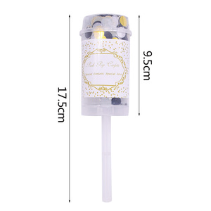 Jouets promotionnels <span class=keywords><strong>Love</strong></span> Joy <span class=keywords><strong>Festival</strong></span>, canon à confettis dorés écrasés, décoration de fête, lance-confettis à main pour mariage - Product Image 5