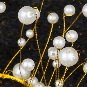 Tassel Crown Cake Ornament Pearl <b>Decor</b> Round Birthday Party Wedding Cake Accessories - Product Image 5