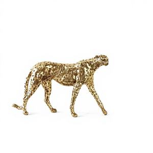 Sculpture d'animal en aluminium plaqué or de conception religieuse, artisanale, artistique, moderne, polie, Zahid Exports - Product Image 1