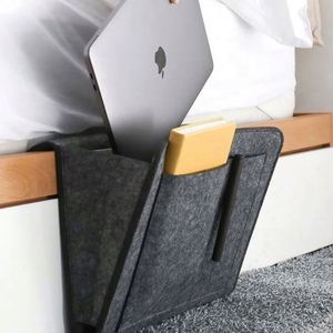 Hot Selling Convenient <b>Bed</b> <b>Sofa</b> Desk Hanging Organizer Felt Bedside <b>Storage</b> Bag with Pockets - Product Image 1