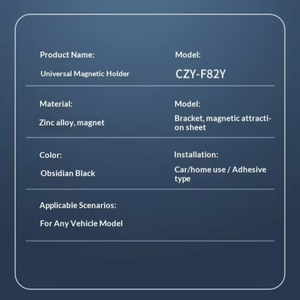 Soporte Magnético Antivibraciones para Teléfono de Coche, Plegable, Metálico, Adhesivo, Universal para iPhone y <span class=keywords><strong>Samsung</strong></span>, Navegación GPS Estable, Superventas - Product Image 2