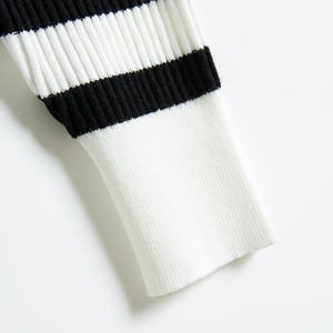 2023 Otoño Invierno cárdigan de punto a rayas para <span class=keywords><strong>mujer</strong></span> figura adelgazante estilo Casual con botones se puede usar por dentro o por fuera - Product Image 5