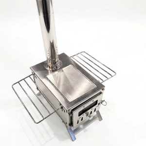 Paslanmaz Çelik Çok Fonksiyonlu Çadır Isıtma Sobası Modeli Çin Malı Kamp Açık Hava Toplantıları İçin Isıtıcı ve Pişirici - Product Image 1