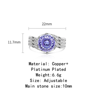 Anillo de Diamantes de Alto Carbono con Corte Nido de Pájaro, Elegante y Sofisticado, Anillo de Amor de Tres Generaciones para Mujer, Regalo - Product Image 5