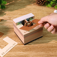 Bloc de notes autocollantes Corgi Puppy 2027, motif chenil et jardin, bloc de papier DIY avec boîte de présentation souvenir