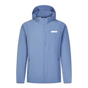 Trọng Lượng Nhẹ Của Người Đàn Ông <span class=keywords><strong>Softshell</strong></span> Áo Gió Áo Khoác Với Đứng Cổ Áo Không Thấm Nước Thể Thao Giản Dị Áo Khoác Cho Mùa Hè Vải Tráng - Product Image 4