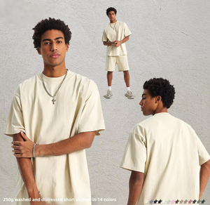 T-shirt vintage 2026 pour homme, coupe ample, en pur <span class=keywords><strong>coton</strong></span> respirant et anti-humidité, à manches courtes, couleur unie, style sportif, sortie d'usine - Product Image 2