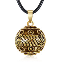 Collier Bola en Cuivre Harmonique pour la Grossesse, Cloche de Maternité Vintage en Cuivre, Boule à Souhaits, Cadeaux pour Mère