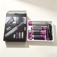 Styler capillaire multifonctionnel, sèche-cheveux chauffant, peigne coiffant 5 en 1, lisseur de cheveux, brosse à cheveux