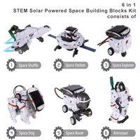 Kit Robot Solaire Éducatif STEM 7-en-1 : Ensemble de Construction DIY Station Spatiale Mécanique, Énergie Rechargeable, Cadeau Découverte
