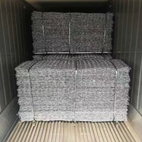Caisse gabion galvanisée résistante à la rouille - Treillis métallique tissé renforcé conforme à la norme ISO pour murs de soutènement et contrôle des rivières