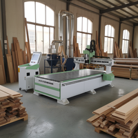 Router CNC ATC 1325 para trabajar la madera, con cambiador de brocas, para cortar y grabar puertas de gabinetes, MDF y madera contrachapada