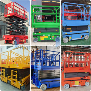 Plataforma Elevadora Móvil Eléctrica de 300 kg, Plataforma Elevadora de Tijera Autopropulsada Hidráulica para Trabajos Aéreos - Product Image 6