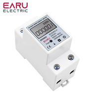 Compteur d'énergie électrique monophasé numérique LCD EARU 230V, compteur d'énergie électrique numérique KWH, compteur d'électricité numérique, rail DIN DDS663