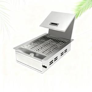 Cocina americana europea totalmente integrada, <span class=keywords><strong>parrilla</strong></span> de barbacoa de Gas Premium moderna, Patio al aire libre, <span class=keywords><strong>parrilla</strong></span> para asar al calor uniforme, cocina al aire libre - Product Image 2