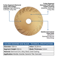Disque de découpe diamanté pour céramique, marbre, granit, coupe rapide, sèche ou humide, haute performance