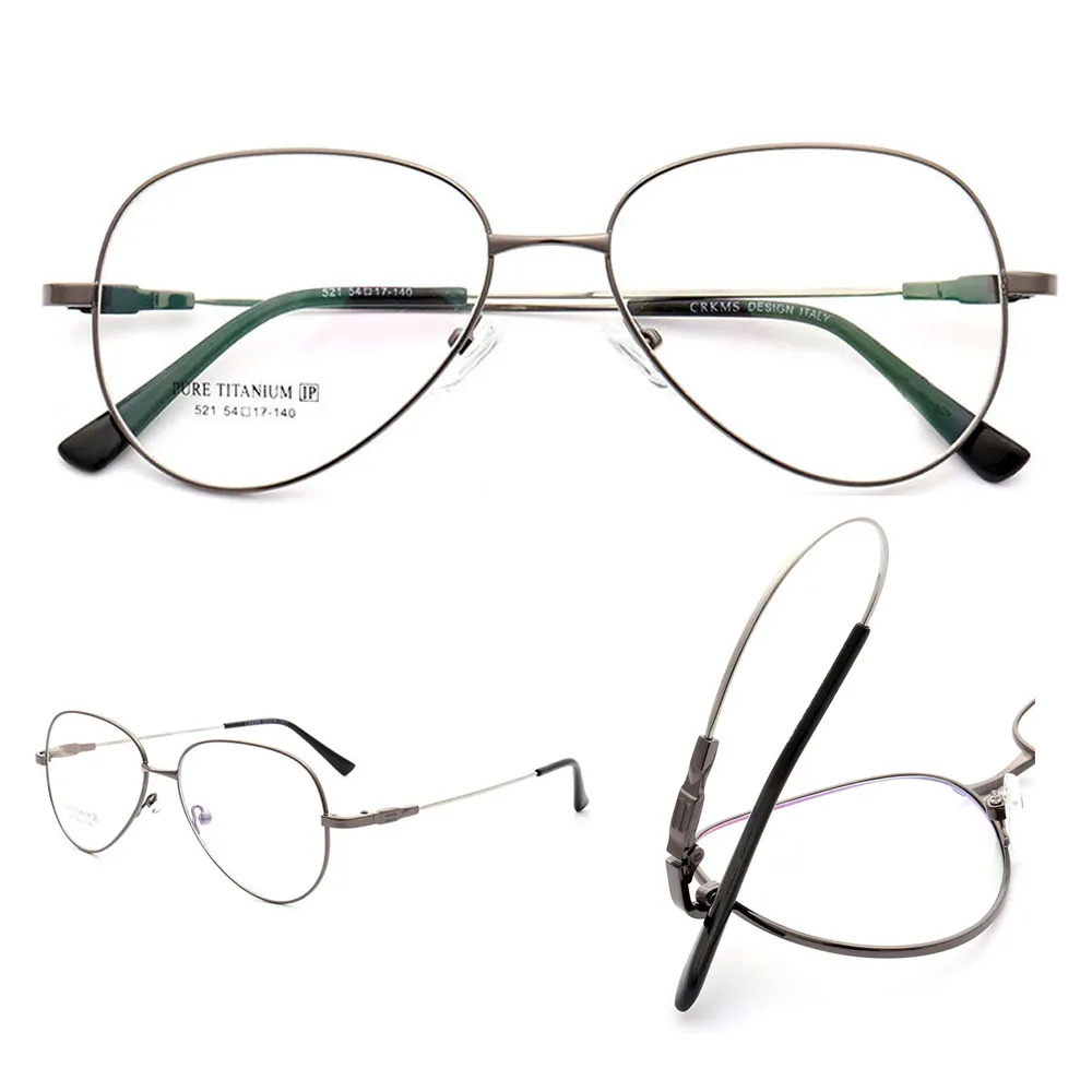 Armação de óculos de titânio, nova armação ótica de óculos de memória para homens e mulheres, armações óticas