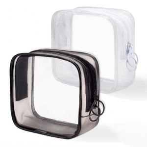 Mini Pvc Makeup Waterproof Display <b>Clear</b> Zipper Pouches Pocket Lipstick <b>Bag</b> Organizer - Product Image 1