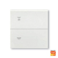 Interrupteur mural intelligent pour la maison, norme britannique, Smart Life Zigbee 3.0, 220V, 10A, 2 voies