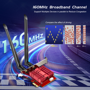 EDUP Thẻ PCIE <span class=keywords><strong>WiFi</strong></span> 6E AX210 AX5400M Bluetooth 5.2 Bộ Chuyển Đổi Thẻ Mạng Wi-Fi Không Dây PCI-E Băng Tần Ba Băng Tần Để Chơi Game - Product Image 6