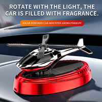Nouveaux ornements de parfum de voiture personnalisés hélicoptère rotatif solaire aromathérapie désodorisant d'odeur de voiture pour les voitures